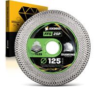 Amboss Disque à tronçonner diamant Ø 125 mm x 22,2 FFS 25P - Séparation de grès cérame/carreaux céramiques/carreaux de pierre naturelle/carreaux de marbre/carreaux de granit