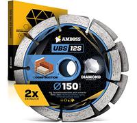 Amboss Disque à tronçonner diamant Ø 150 mm x 22,23 UBS 12S - Séparation de béton/pierre/matériaux de construction légèrement armés, disque diamanté pour meuleuse d'angle
