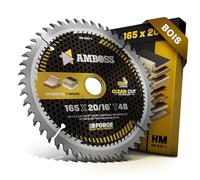 AMBOSS lame scie circulaire 165x20mm (bois) - lame de scie 165 avec 48 dents - lame scie circulaire Ø 165mm - compatible DeWALT D23550. D23551. DC310. DC310KL. DC310KN. DC390. DC390KL. DC390KN