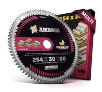AMBOSS lame scie circulaire 254x30mm (multi) - lame de scie 254 avec 80 dents - lame scie circulaire Ø 254mm - compatible Bosch: GTS 10. PTS 10. PTS 100 T.GTS 254 Holzmann: TS 250. TK 255