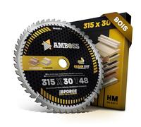 AMBOSS lame scie circulaire 315x30mm (bois) - lame de scie 315 avec 48 dents - lame scie circulaire Ø 315mm - compatible Atika: HT 315 Metabo: TKHS 315 Holzstar: FKS 315 Makita: 2712