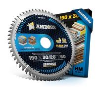 AMBOSS WERKZEUGE® Lame de scie circulaire HM, 50 x 10, Z20, à denture trapézoïdale plate, pour l’aluminium, 50 mm, compatible avec Proxxon KS 230, FKS E