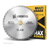 AMBOSS Werkzeuge Lame de scie circulaire multifonction HM - 216 x 30 mm (48 dents) - Compatible avec scie radiale et scie circulaire de Bosch & Makita - Idéale pour métal, bois et plastique