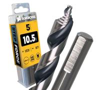 AMBOSS WERKZEUGE® Lot de 5 forets hélicoïdaux Step Force Ø 10,5 mm - HSS-G DIN 338 pour acier, acier doux, aluminium, métaux non ferreux AMBOSS WERKZEUGE® Foret à tôle profilés - Hexagonal pour