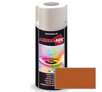 Ambro-Sol V4008023 Vernis peinture Acrylique Multi-Usage, Peinture Brillante pour Intérieur et Extérieur, Adapté a Tous Type de Matériau, Aérosol En Fer-Blanc Recyclable de 400 ml, Marron Orange