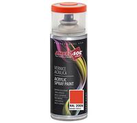 Ambro-Sol V4002009 Vernis peinture Acrylique Multi-Usage, Peinture Brillante pour Intérieur et Extérieur, Adapté a Tous Type de Matériau, Aérosol En Fer-Blanc Recyclable de 400 ml, Orange Trafic