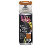 Ambro-Sol V4008023 Vernis peinture Acrylique Multi-Usage, Peinture Brillante pour Intérieur et Extérieur, Adapté a Tous Type de Matériau, Aérosol En Fer-Blanc Recyclable de 400 ml, Marron Orange