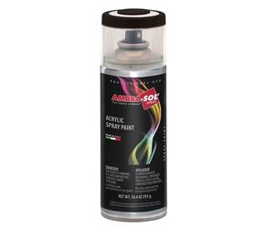Ambro-Sol V400PAST5 Vernis peinture Acrylique Multi-Usage, Peinture Brillante pour Intérieur et Extérieur, Adapté a Tous Type de Matériau, Aérosol En Fer-Blanc Recyclable de 400 ml, Noir Brillant