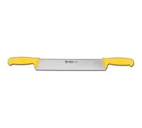 Ambrogio Sanelli - Supra - Ligne Professionnelle en acier Nitro-B - Couteau à fromage avec deux manches, 33 cm, Jaune