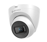 Amcrest Caméra PoE 5 MP tourelle, caméra IP extérieure UltraHD PoE avec micro/audio, caméras de surveillance de sécurité 5 mégapixels, vision nocturne de 30 m, champ de vision nocturne à 103°, microSD