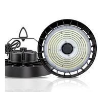 Amdelne Projecteur LED Exterieur 150W 25500lm, LED Lampe-Spot Eclairage 5000K Blanc Froid, 90° Angle UFO Highbay Light, IP65 Lampe Industrielle pour Hangar,Usine,Entrepôt,Chantier,Garage,Gymnase
