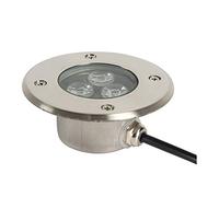 AMDHZ Spot LED Encastrable Exterieur IP68 Étanche Corps en Acier Inoxydable Utilisé pour Trottoir Extérieur, Terrasse, Jardin, Parc（Warm Light 220V ）