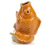 Ameble Cracheur d'étang à Poissons Koi en céramique réaliste, Bec de Fontaine d'eau pour Petits étangs, Jardins, piscines, Ornement Aquatique décoratif, Style 2