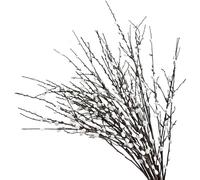 Ameble Lot de 4 Branches de Saule Artificiel réalistes 80 cm avec Fleurs Blanches, Faux saules pour vases, Accessoire Photographie Mariage, décoration d'intérieur printanière