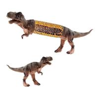 Ameble Supports à épis de maïs Dinosaures en Acier Inoxydable, Supports à épis de maïs Amusants en Forme T-Rex pour Barbecue et Repas Quotidiens. Bruns, en Form