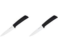 Amefa 0393 cezm76117 auenthal Céramique Couteau éplucheur Couteau de Cuisine en céramique 10 cm Longueur de la Lame Couteau éplucheur Blanc, Céramique, 20,5 x 2.4 x 1,5 cm (Lot de 2)