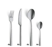 Amefa Set de couverts Manille Vintage 16 pièces Acier inoxydable