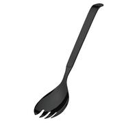 AMEFA Buffet Fourchette à salade longue, couverts à salade, fourchettes de service pour traiteur et buffet, couverts de service, en acier inoxydable 18/10, satiné, noir, longueur : 30 cm