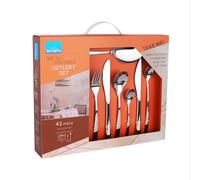 Amefa – Set de couverts Gaïa 42 pièces Acier inoxydable 18/0 Finition brillante pour 6 personnes