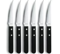 Amefa Couteau à steak Pizza Noir lot de 6 Noir