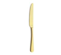 Amefa - Couteaux dessert - Lot de 12 - Austin - Acier inoxydable 13/C, Finition Revêtement PVD mat - Epaisseur 2 mm - Longeur 220 mm - Doré