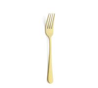 AMEFA - Fourchettes dessert - Lot de 12 - Austin - Acier inoxydable 18/0, Finition Revêtement PVD mat - Epaisseur 2 mm - Longeur 185 mm - Doré
