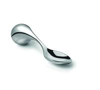 Amefa INTEGRALE Cuillère de menu ergonomique avec bouton en acier inoxydable 18/10 - Aide au quotidien - Pour les personnes âgées - Antirouille et passe au lave-vaisselle - Argent - Cuillère désert