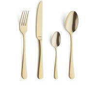 AMEFA - Ménagère 24 couverts de table pour 6 personnes - Austin - Acier inoxydable 18/0, Finition Revêtement PVD mat - Epaisseur 2.5 mm - Or