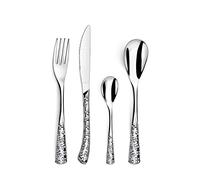AMEFA - Ménagère 24 couverts de table pour 6 personnes - Bouquet - Acier inoxydable 18/0, Finition Brillante