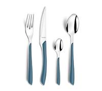 AMEFA - Ménagère 24 couverts de table pour 6 personnes - Eclat - Acier inoxydable 18/0, Finition Brillante - Bleu Denim