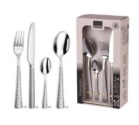 AMEFA - Ménagère 24 couverts de table pour 6 personnes - Quadrille - Acier inoxydable 18/0, Finition Brillante