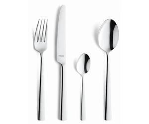 Amefa Moderno - Ménagère 24 pièces | Ménagère 24 couverts pour 6 personnes, Inox 18/10, Finition brillante, Épaisseur 2,5 mm