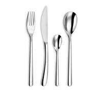 AMEFA Simple Service 24 couverts acier inoxydable Pour 6 personnes, Inox | Ménagère 24 couverts de table pour 6 personnes, Acier inoxydable 18/0, Finition Brillante, Compatible lave-vaisselle