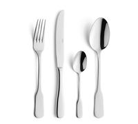 AMEFA Triomphe Ménagère 24 couverts acier inoxydable Pour 6 personnes, Inox | Ménagère 24 couverts de table pour 6 personnes, Acier inoxydable 18/0, Finition Brillante, Compatible lave-vaisselle