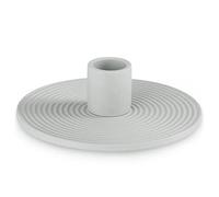 AmeliaHome Bougeoir en céramique Morab Gris 12 x 3,5 cm