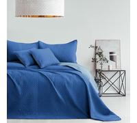 AmeliaHome Couvre-lit Bleu Ciel 240 x 260 cm - Couvre-lit matelassé ultrasonique - Polyester Softa