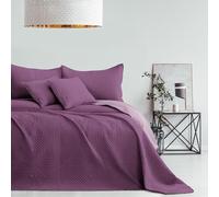 AmeliaHome Couvre-lit Violet Lilas 170 x 210 cm - Couvre-lit matelassé ultrasonique - Polyester Softa