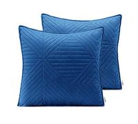 AmeliaHome Lot de 2 taies d'oreiller 45 x 45 cm Bleu Ciel