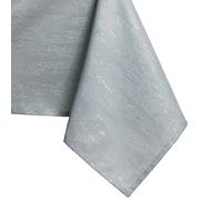 AmeliaHome Nappe de Table Effet Lotus déperlant Polyester Argenté Vesta 60x60 cm