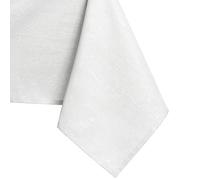 AmeliaHome Nappe de Table Effet Lotus déperlant Polyester Blanc Vesta 60x60 cm