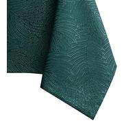 AmeliaHome Nappe de Table Effet Lotus déperlant Polyester Verte Gaia 40x40 cm