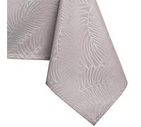 AmeliaHome Nappe Effet Lotus déperlant Polyester Poudre Rose Gaia 120x120 cm Ronde