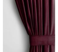 AmeliaHome Rideau aspect velours 1 pièce. Rideau à œillets en velours occultant, décoration de fenêtre
