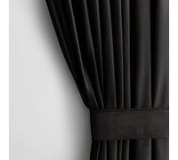AmeliaHome Rideau aspect velours 1 pièce. Rideau à œillets en velours occultant, décoration de fenêtre