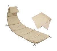 Améliorez votre chaise hamac d'extérieur avec des accessoires résistants et élégants : coussin de rechange en tissu de chaise longue et parapluie pour plus de confort et de détente