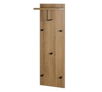 Aménagement Dressing "Miranda" 100cm Chêne Foncé & Noir
