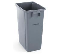 AmerBox Abfalleimer schmal, 60L, Hellgrau, 455x315x(H)580mm
