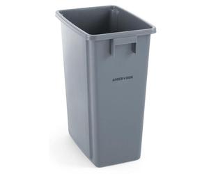 AmerBox Abfalleimer schmal, 60L, Hellgrau, 455x315x(H)580mm