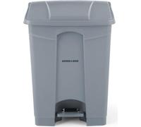 AmerBox Tret-Abfalleimer, 68L, Hellgrau, 490x410x(H)660mm
