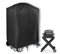 Amerbro Housse pour Barbecue d'extérieur Ninja Woodfire et Support - Housse de Barbecue pour fumoir Ninja OG701 - Anti-décoloration et résistant aux UV, Tissu Oxford 600D très résistant, Noir